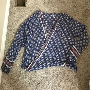 Free People wrap front top